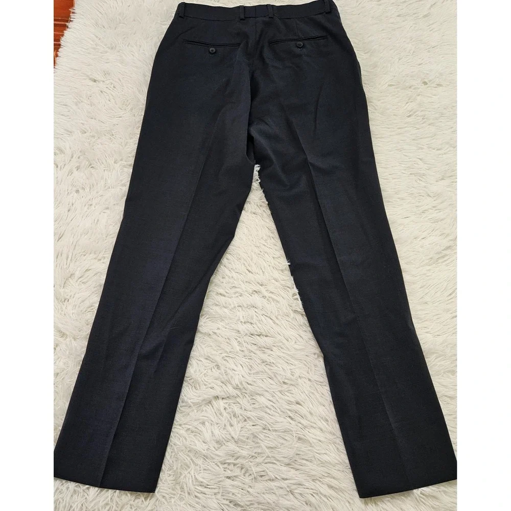 Jos. A. Bank Traveler Travel Tech Suit Mens 41R Slim Fit Navy Blue Wool Blend
